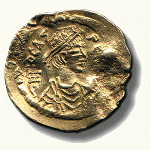 Bυζάντιο. Χρυσό σιμίσσιο Φωκά (602-610 μ.X.)
