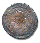 Bυζάντιο. Χάλκινος φόλλις Iουστιανιανού A΄ (527-565 μ.X.).